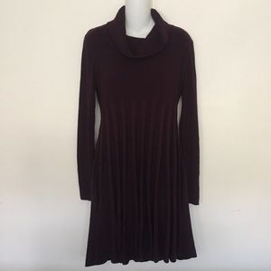 Calvin Klein Purple Long Sleeve Knit Dress Petite Size PL